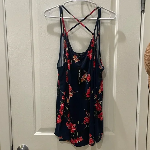 NEW…Papermoon Floral Strappy Tank Top - Picture 3 of 5